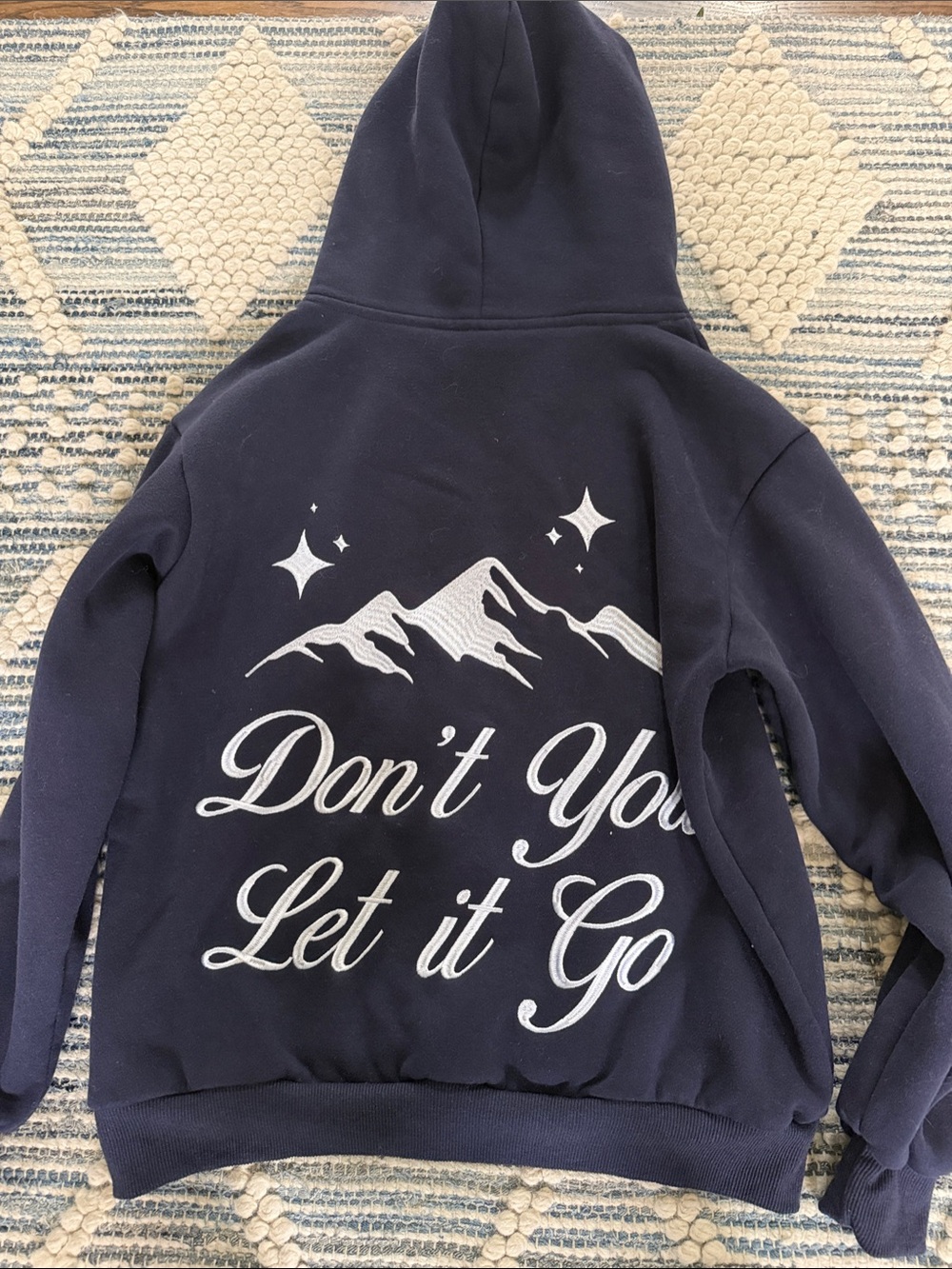 Altar’d State AS Revival Navy Embroidered Taylor Swift Hoodie